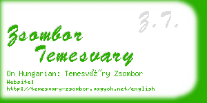 zsombor temesvary business card
